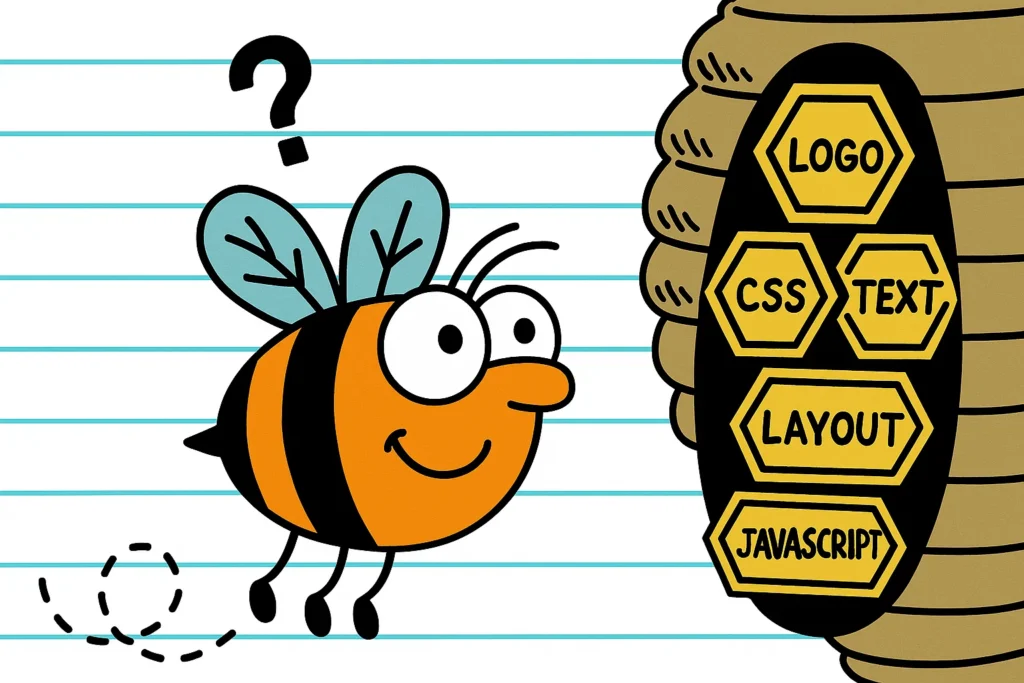 Strona internetowa jako ul wypełniony plastrami miodu czyli plikami