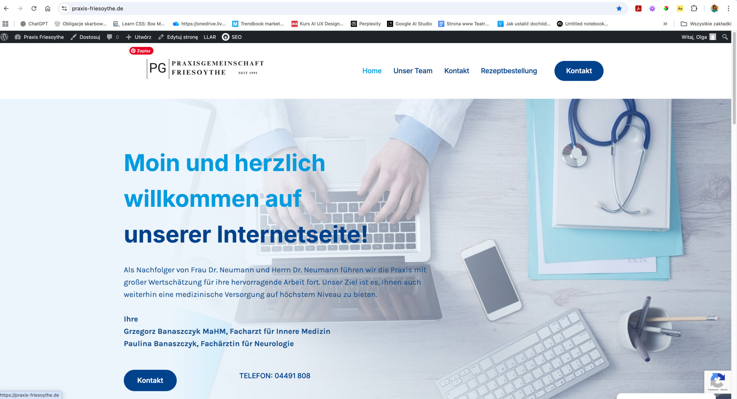 strona niemieckiej praktyki https://praxis-friesoythe.de/